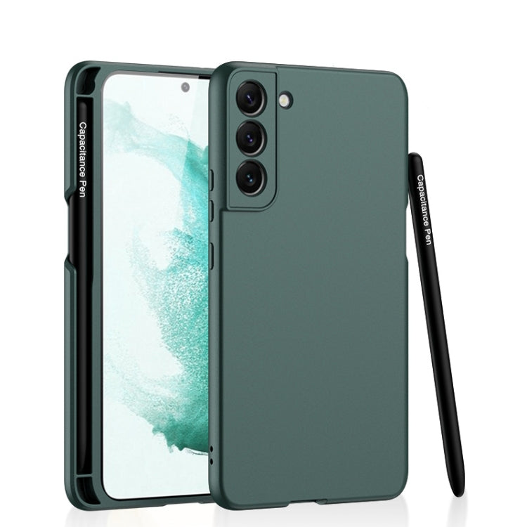 GKK Ultra-thin Forest Green Phone Case for Samsung Galaxy S22 5G with Stylus