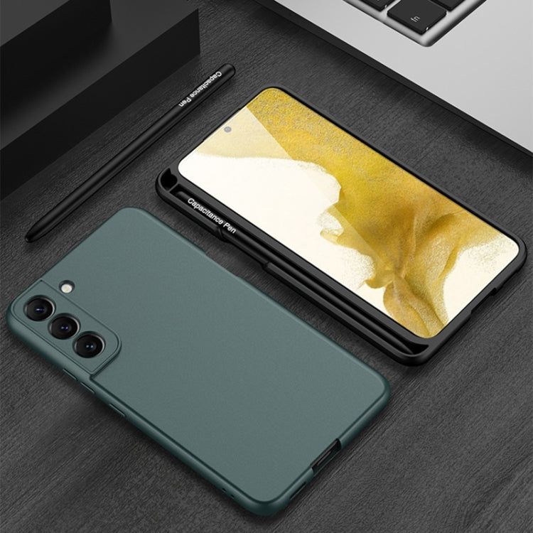 GKK Ultra-thin Forest Green Phone Case for Samsung Galaxy S22 5G with Stylus