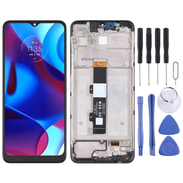 Motorola G Pure LCD Screen and Digitizer Assembly with Frame