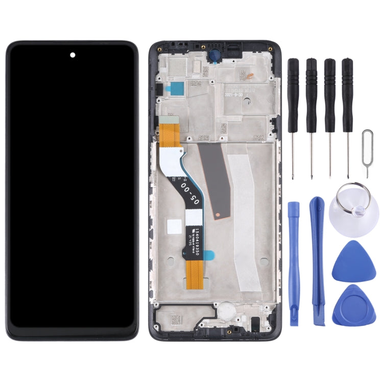 Motorola Moto G51 5G LCD Screen and Digitizer Full Assembly with Frame