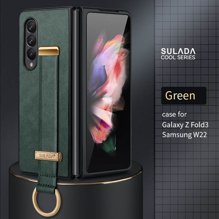 SULADA Cool Series Shockproof Phone Case for Samsung Galaxy Z Fold3 5G Green