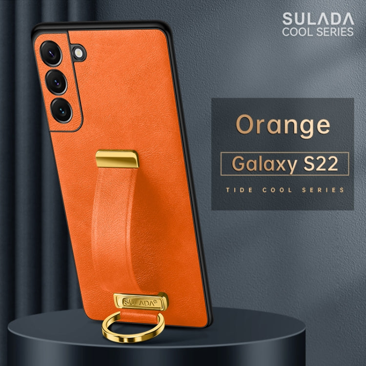 SULADA Cool Series Shockproof Phone Case for Samsung Galaxy S22 5G (Orange)