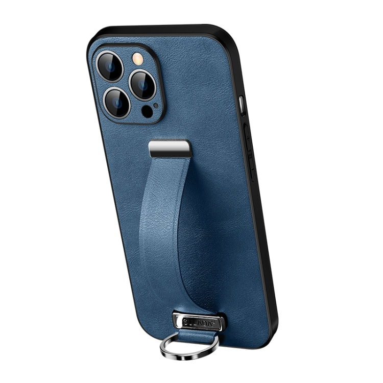 SULADA Cool Series Blue Leather Texture Phone Case for iPhone 12 Pro Max