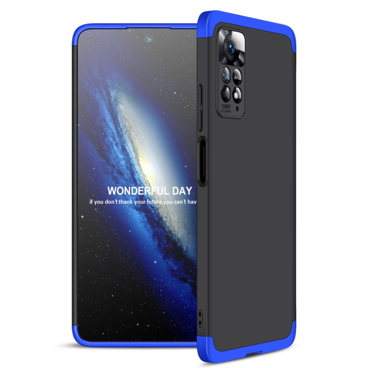 Xiaomi Redmi Note 11 Pro GKK Full Coverage PC Case (Black Blue)