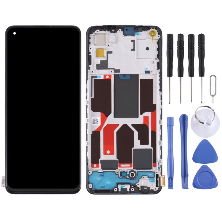 LCD Screen and Digitizer Assembly with Frame for OPPO Reno5 5G/Find X3 Lite