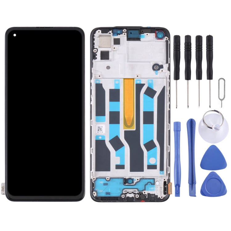 LCD Screen and Digitizer Assembly with Frame for OPPO Reno5 4G/Reno5 K