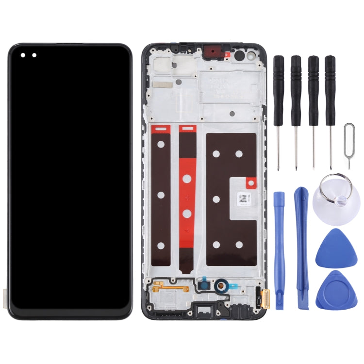 Full Assembly LCD Screen and Digitizer with Frame for OPPO Reno4 Lite/F17 Pro