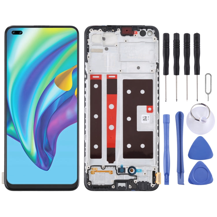 Full Assembly LCD Screen and Digitizer with Frame for OPPO Reno4 Lite/F17 Pro