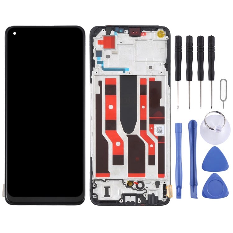 Full LCD Screen and Digitizer Assembly with Frame for OPPO A96 China PFUM10