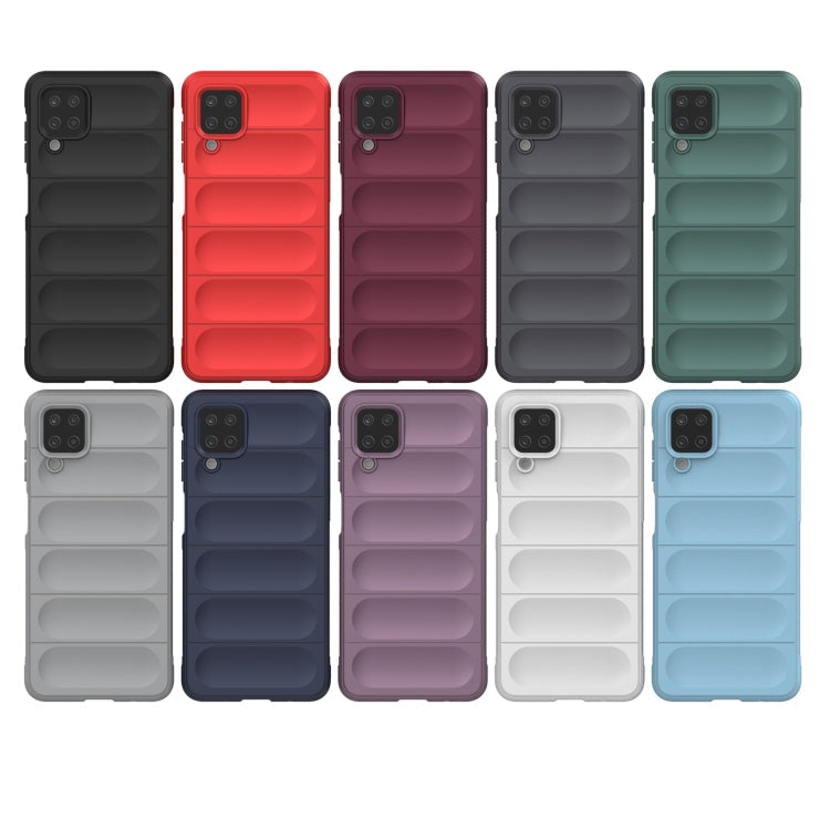 Magic Shield TPU + Flannel Phone Case for Samsung Galaxy A12 4G/A12 5G (Black)