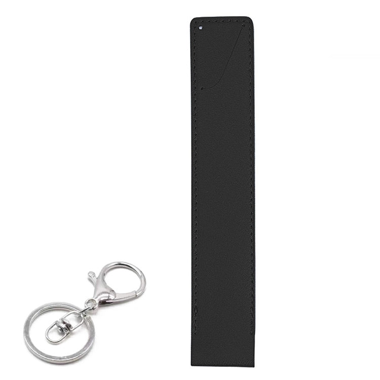 Shockproof PU Leather Protective Case with Metal Buckle for Apple Pencil 1 / 2 (Black)