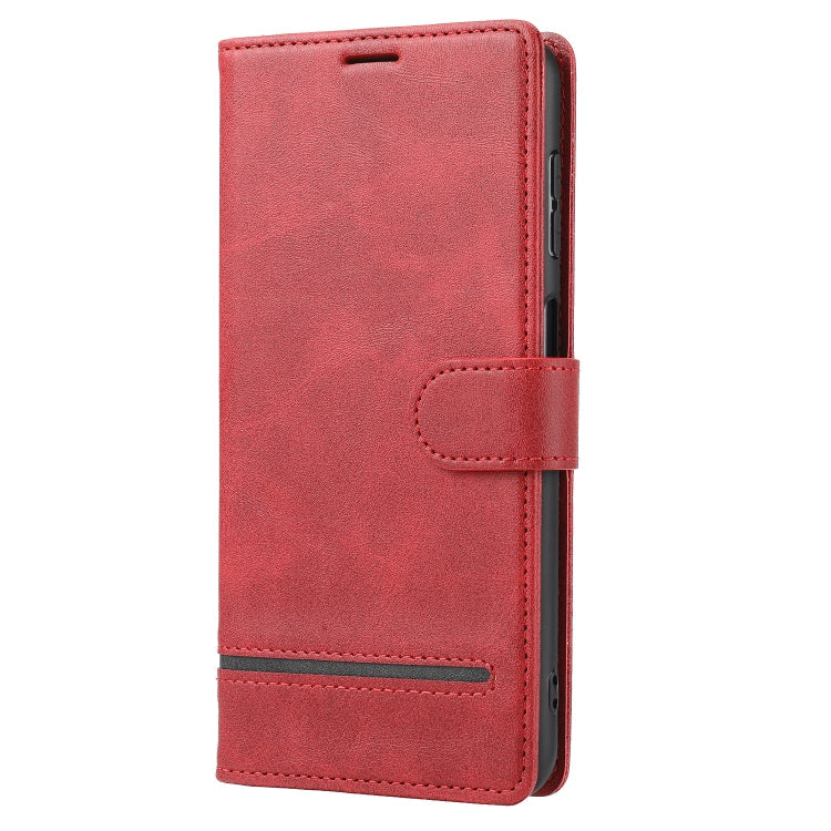 OPPO A54 5G / A74 5G / A93 5G Classic Red Leather Wallet Phone Case