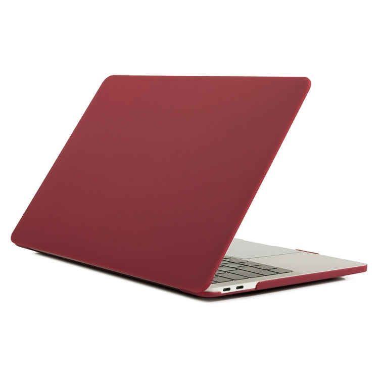 Matte Style Protective Case for MacBook Pro 13.3 inch 2022 in Wine Red