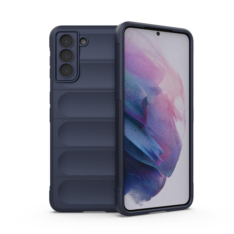 Samsung Galaxy S21+ 5G Dark Blue TPU + Flannel Phone Case