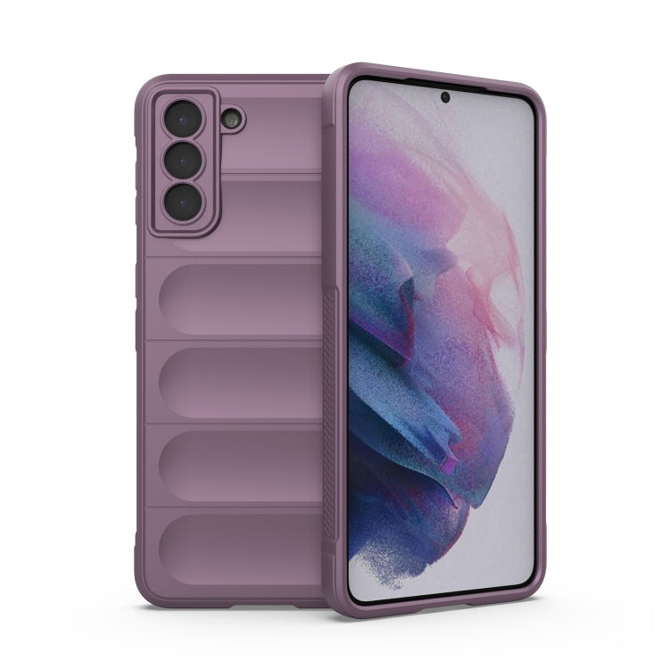 Samsung Galaxy S21+ 5G Purple Magic Shield TPU + Flannel Phone Case