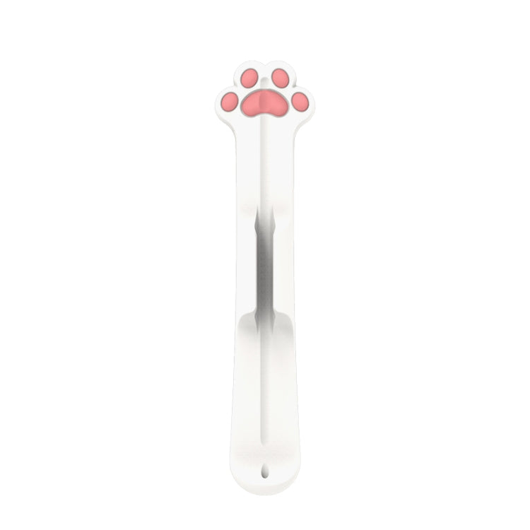Cartoon White Cat Paw Silicone Magnetic Pen Holder for Apple Pencil 1/2