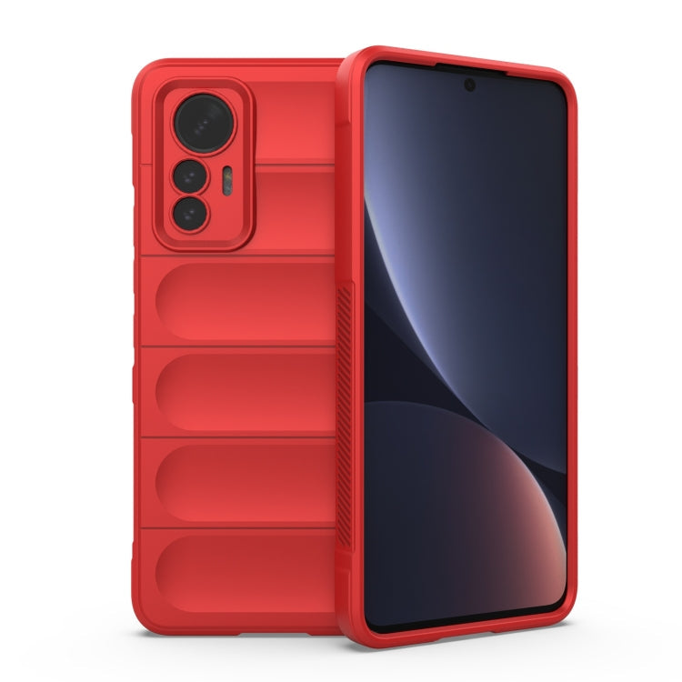 Xiaomi 12 Lite Red Magic Shield TPU + Flannel Phone Case