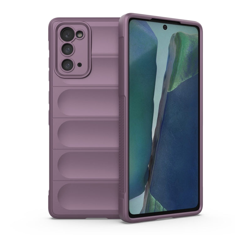 Samsung Galaxy Note20 Purple TPU Phone Case with Flannel Interior