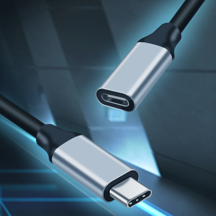USB-C Male to Female Extension Cable for Fast Charging and High-Speed Data Transmission