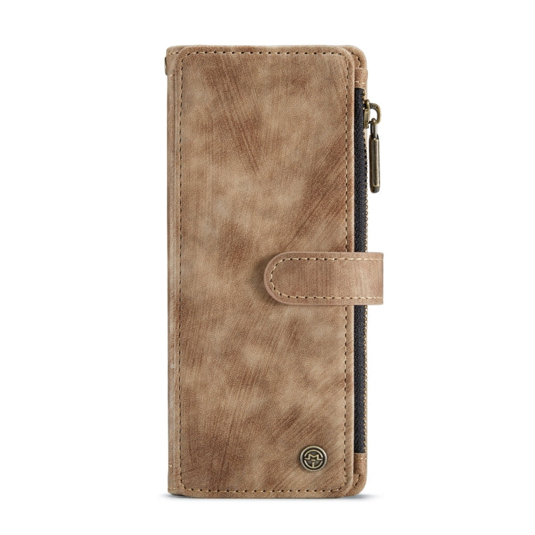 Samsung Galaxy Z Fold3 5G CaseMe C30 Brown Leather Multifunctional Phone Case