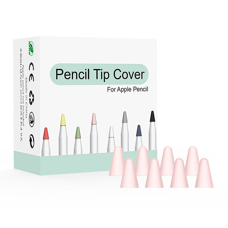 8-Piece Set of Pink Universal Wearable Stylus Nib Covers for Apple Pencil 1 / 2