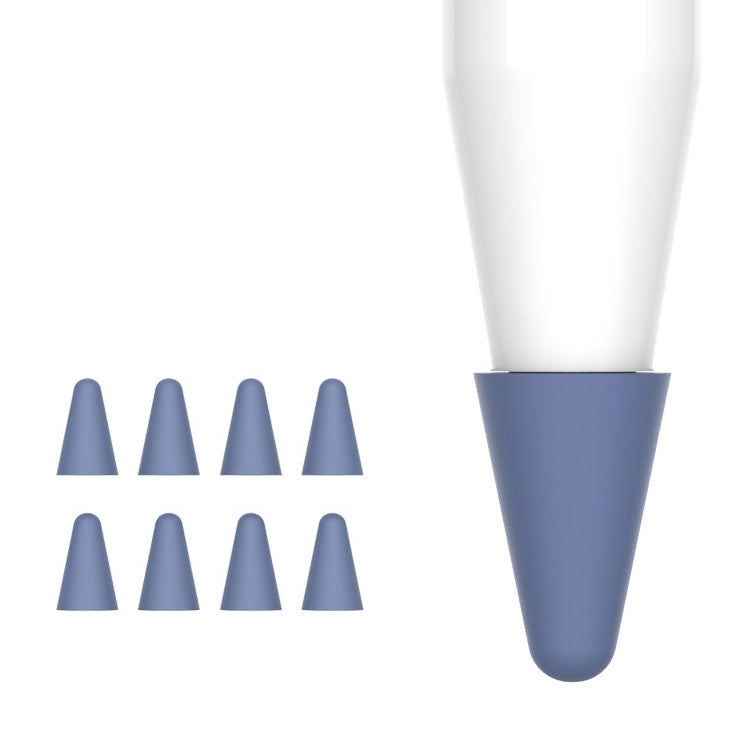 8-Piece Set of Wearable Stylus Nib Covers for Apple Pencil 1 / 2 (Blue)