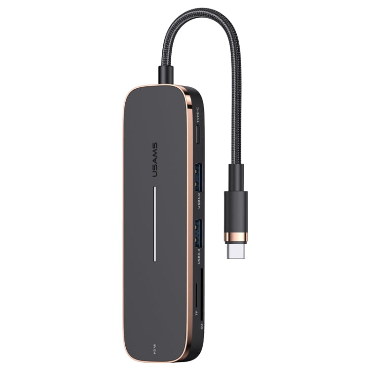 USAMS 5-in-1 USB-C Hub Docking Station with PD100W Fast Charging