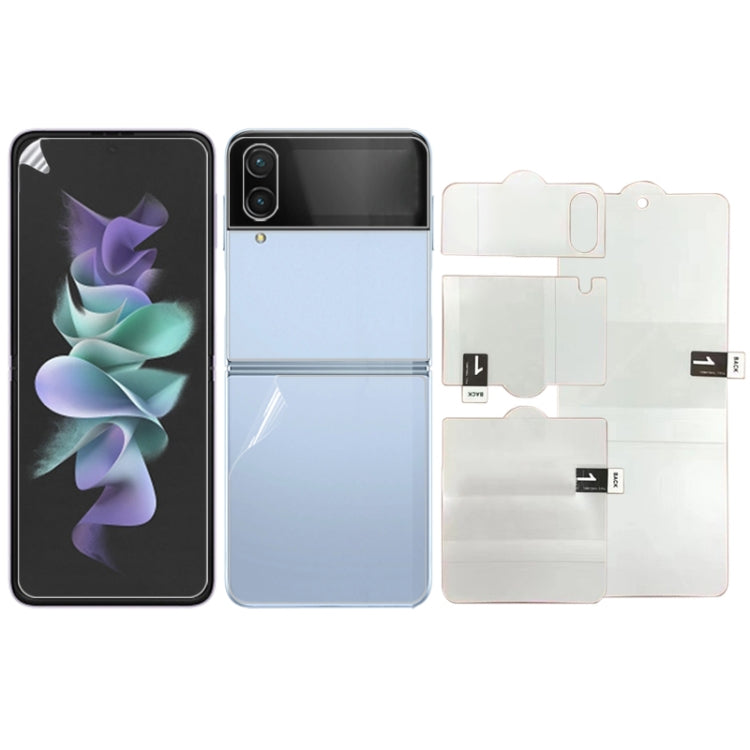 Full Coverage Hydrogel Screen Protector for Samsung Galaxy Z Flip4 (Internal + External)
