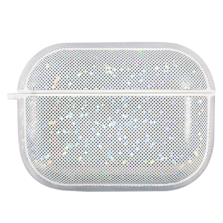 NIILLKIN White Glitter Case for AirPods Pro with Anti-Fall Protection