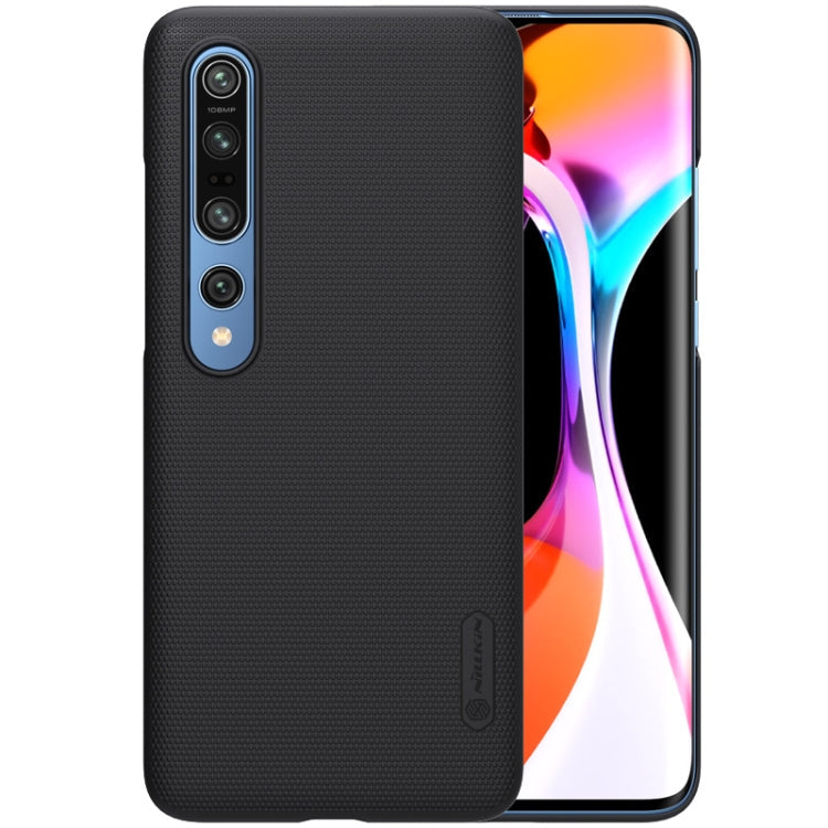 Nillkin Frosted Concave-Convex Texture PC Case for Xiaomi Mi 10 5G / Mi 10 Pro 5G (Black)