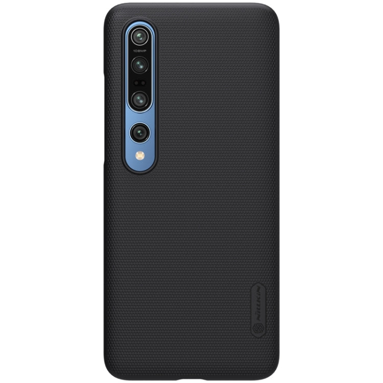 Nillkin Frosted Concave-Convex Texture PC Case for Xiaomi Mi 10 5G / Mi 10 Pro 5G (Black)