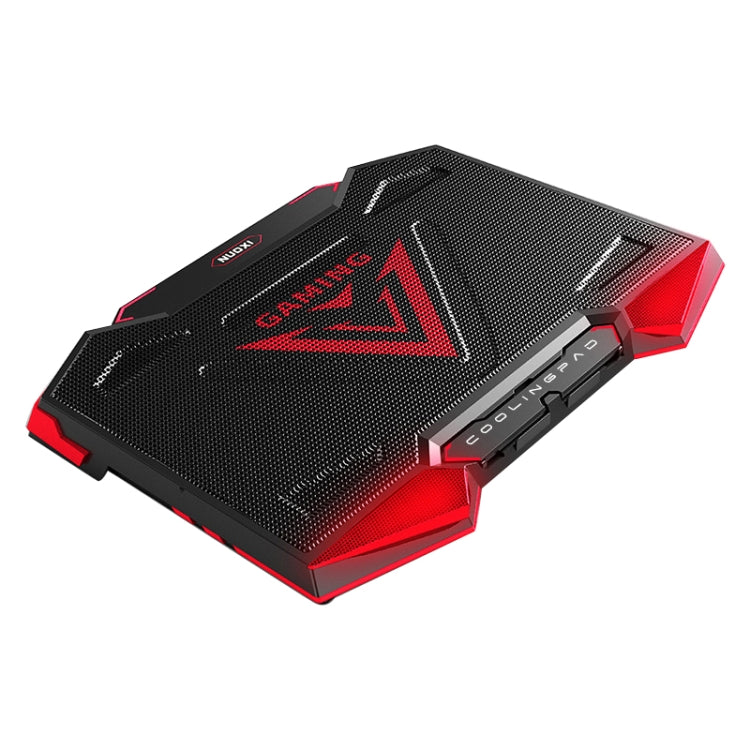 5 Fan 2 USB Adjustable Folding Laptop Cooling Stand (Blue Red)