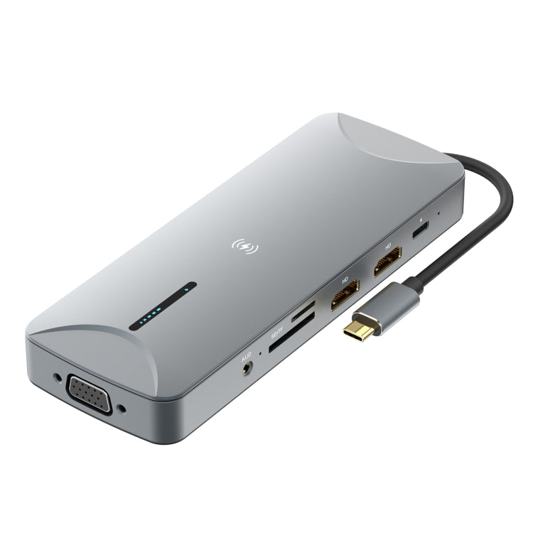 V240 12-in-1 Multifunctional USB-C Docking Station with Gigabit Ethernet Port