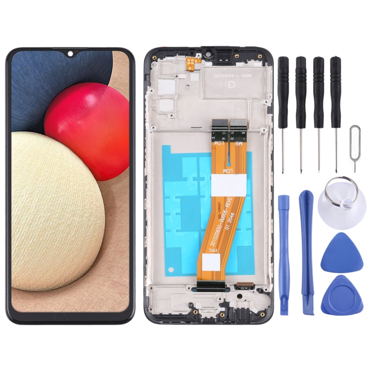 Samsung Galaxy A02s SM-A025F LCD Display and Touch Screen Assembly with Frame