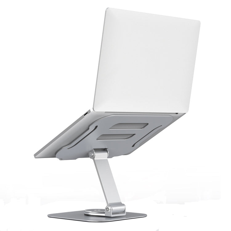 Adjustable Laptop Lifting Bracket with 360 Degree Rotation (Silver)