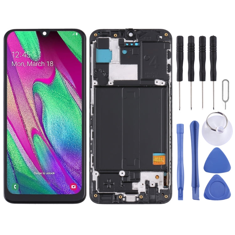Samsung Galaxy A40 SM-A405 LCD Screen and Digitizer Assembly with Frame