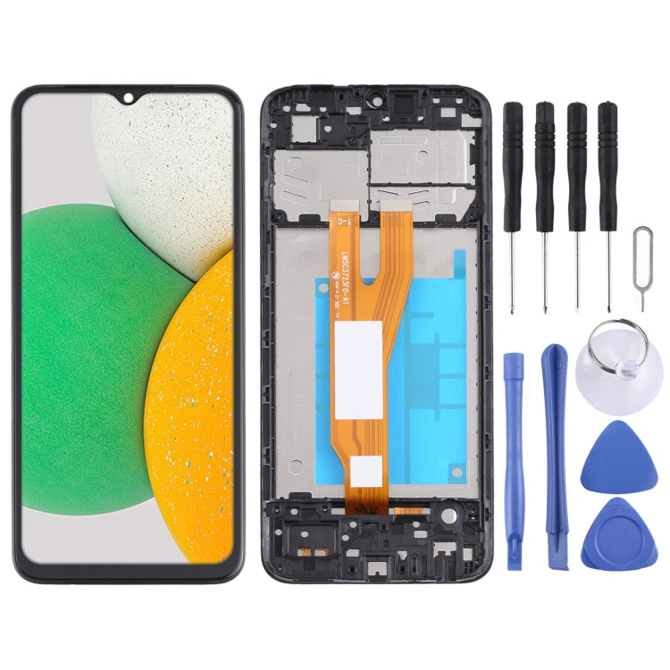 Full LCD Screen and Digitizer Assembly with Frame for Samsung Galaxy A03 Core