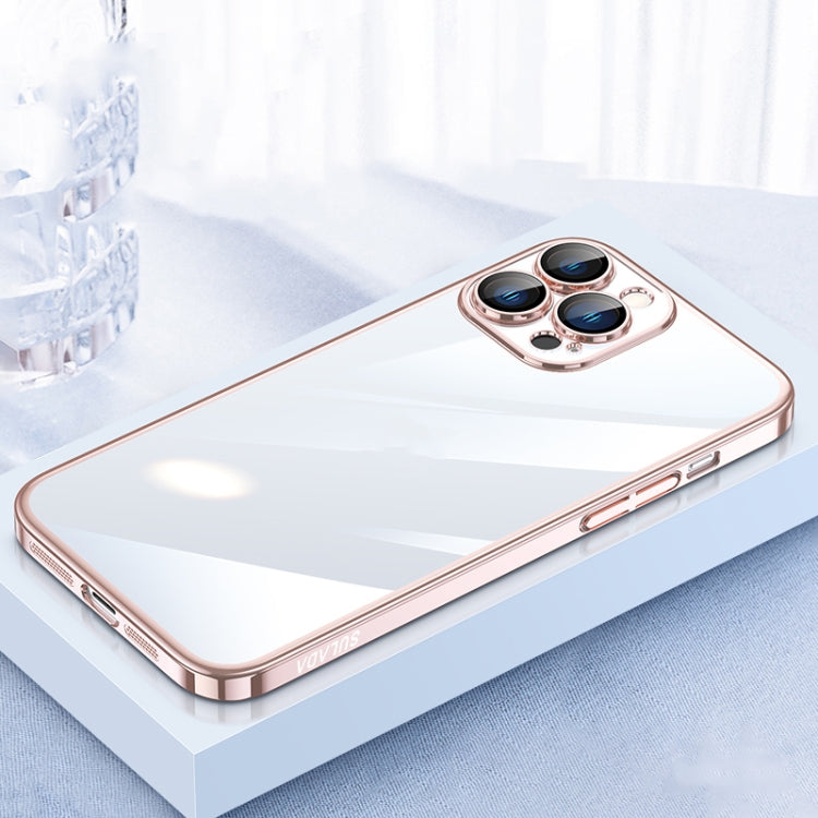 SULADA JINGJIA Series Pink Lens Protector PC Phone Case for iPhone 12 Pro