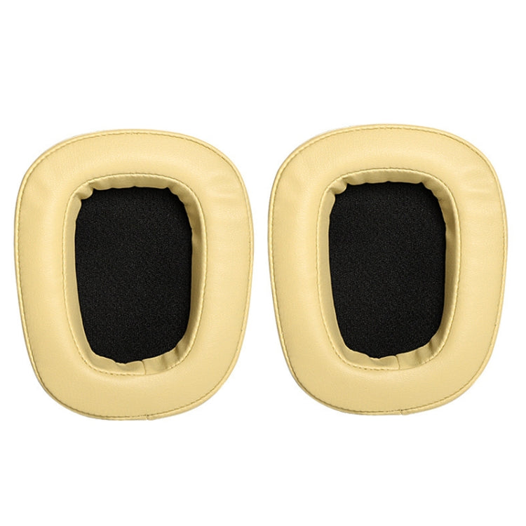 Logitech G633 G933 Earphone Cushion Cover - Set of 2, Light Yellow