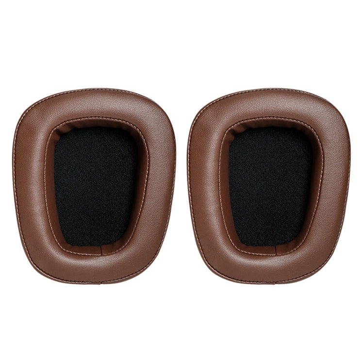 Brown Protein Skin Earphone Cushion Cover Earmuffs for Logitech G633 G933 - Set of 2