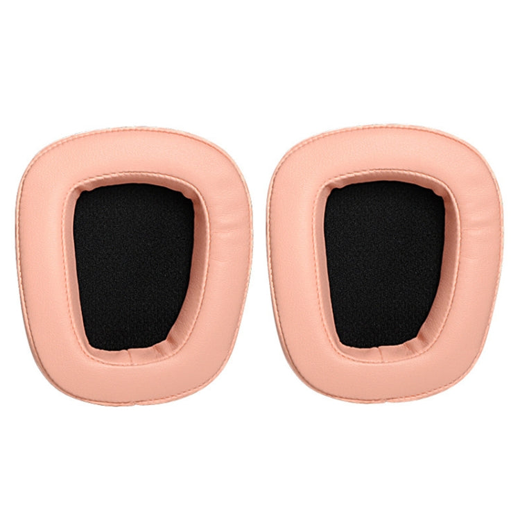 2 Pack Logitech G633 G933 Protein Leather Earphone Cushion Cover Earmuffs (Orange Pink)