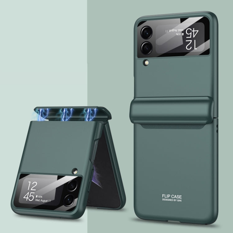 GKK Magnetic Fold Protective Phone Case for Samsung Galaxy Z Flip4 (Green)
