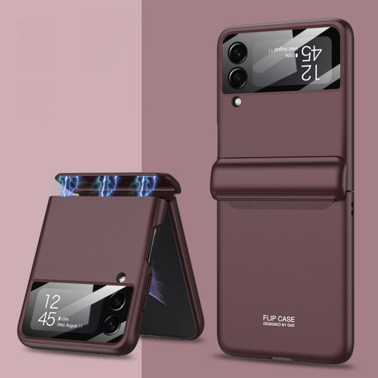 Protective Brown Magnetic Phone Case for Samsung Galaxy Z Flip 4