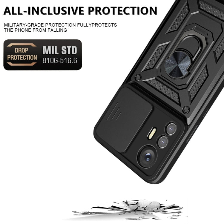 Xiaomi 12 Lite Sliding Camera TPU + PC Phone Case in Black