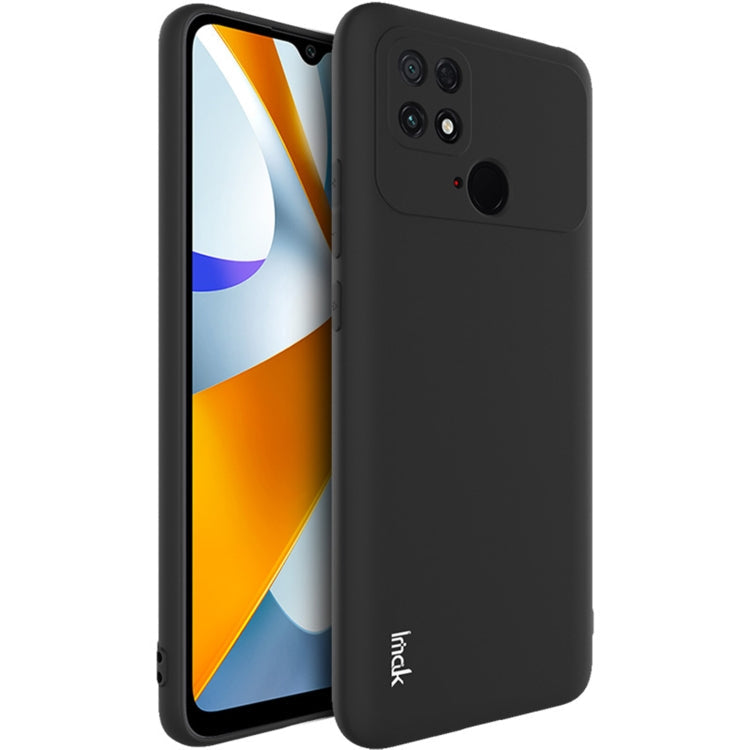 IMAK UC-3 Series Shockproof Frosted TPU Phone Case for Xiaomi Poco C40 (Black)