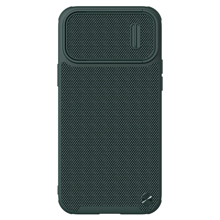 NILLKIN 3D Textured Nylon Fiber TPU + PC Phone Case for iPhone 13 Pro Max - Green