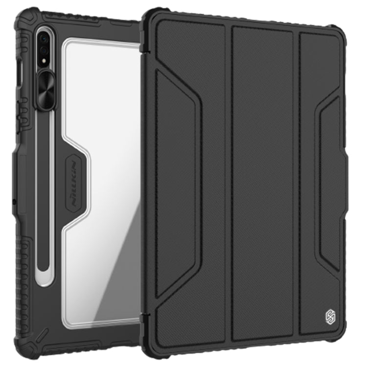 NILLKIN Bumper Pro Camshield Tablet Leather Case for Samsung Galaxy Tab S7 (Black)