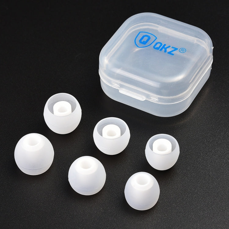 QKZ GJES 6-in-1 In-Ear Silicone Ear Caps (Transparent White)