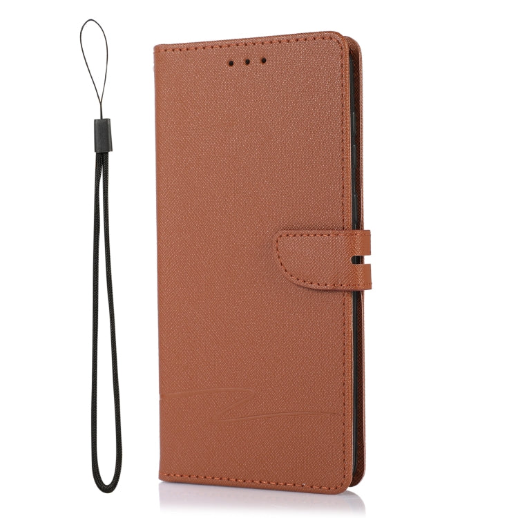 Samsung Galaxy A03 Core Brown Leather Phone Case with Horizontal Flip