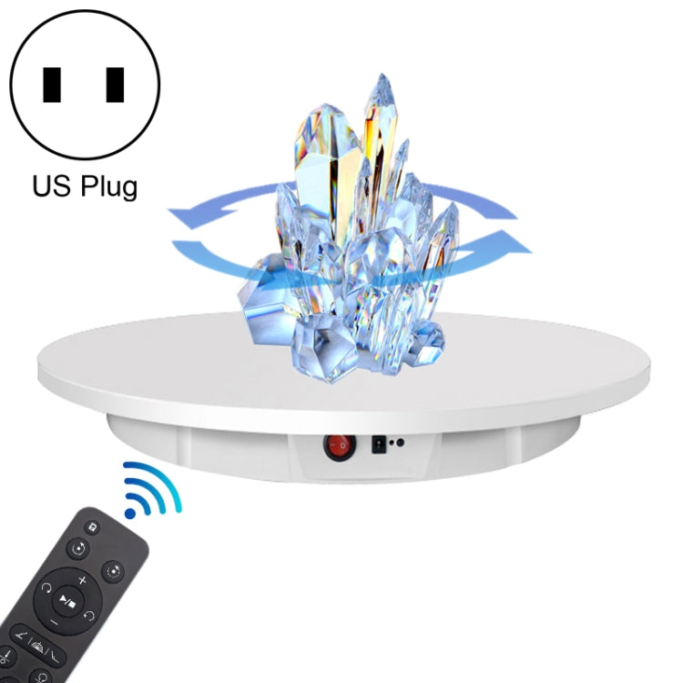 42cm Rotating Display Stand with Remote Control and Load Capacity of 100kg in White